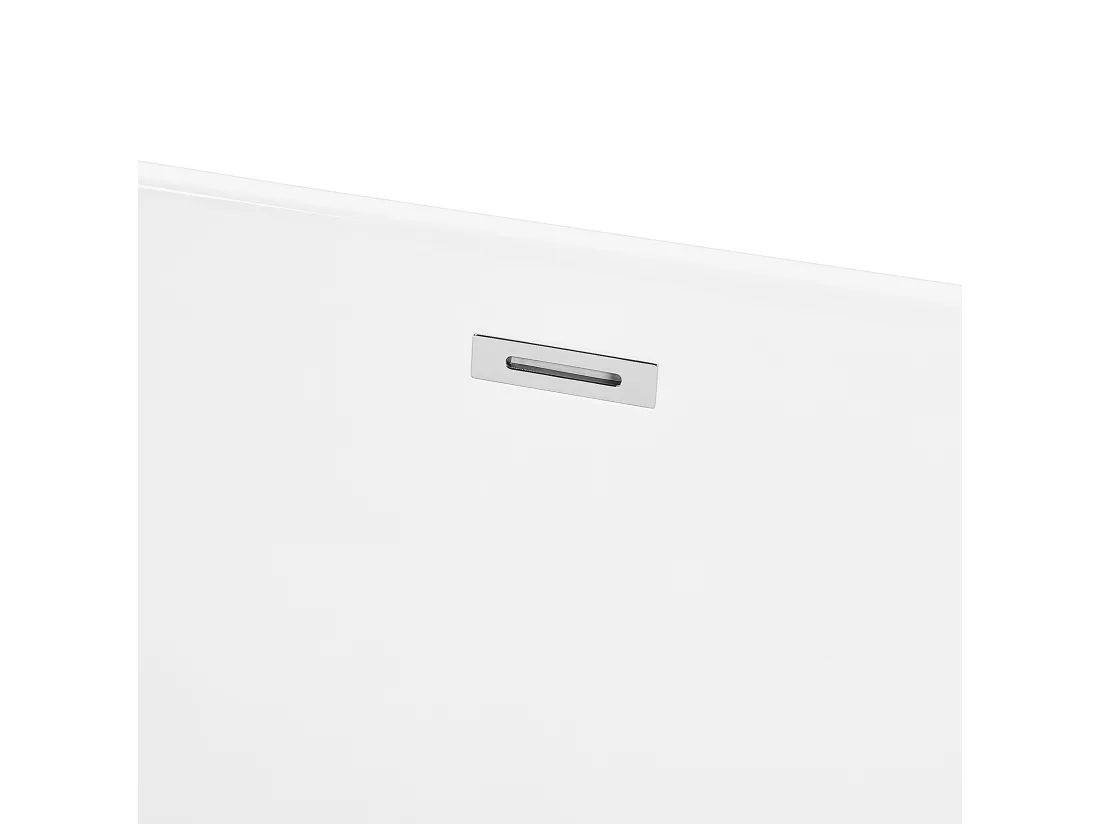 Baignoire d'angle droite blanche 160 x 80 cm GOCTA