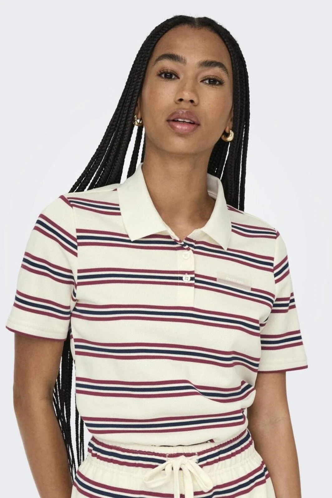 Only Onlevie S/S Polo Top