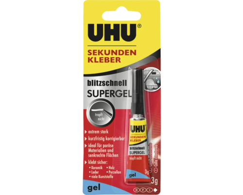 UHU SuperGlue Bliksemsnelle SuperGel 3 g