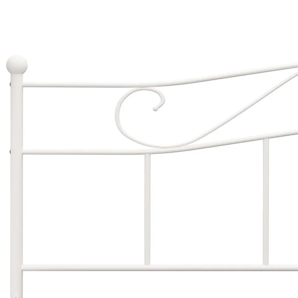 vidaXL - Tweepersoonbed - Wit - Metaal - 180 x 200 cm