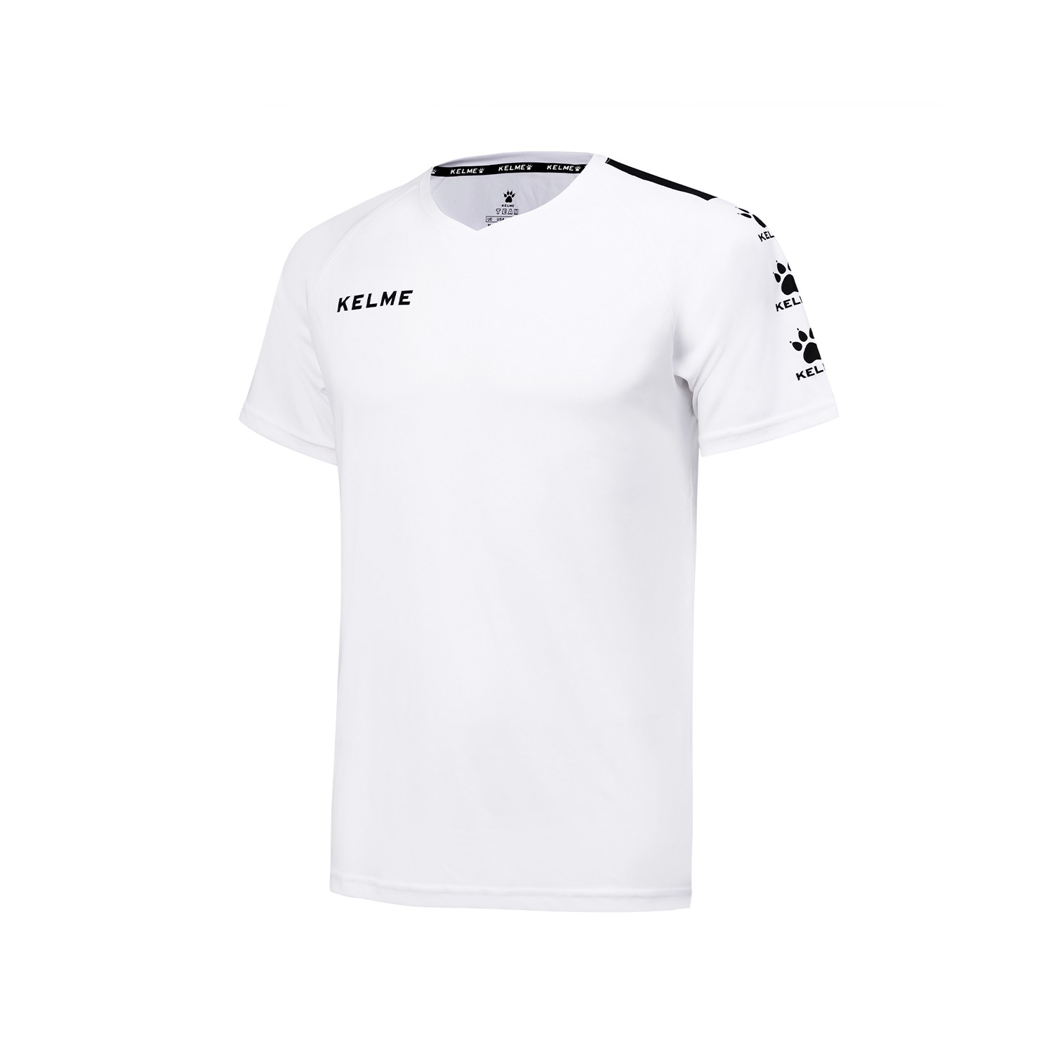 Camiseta de manga curta Kelme, camiseta Lynx branca