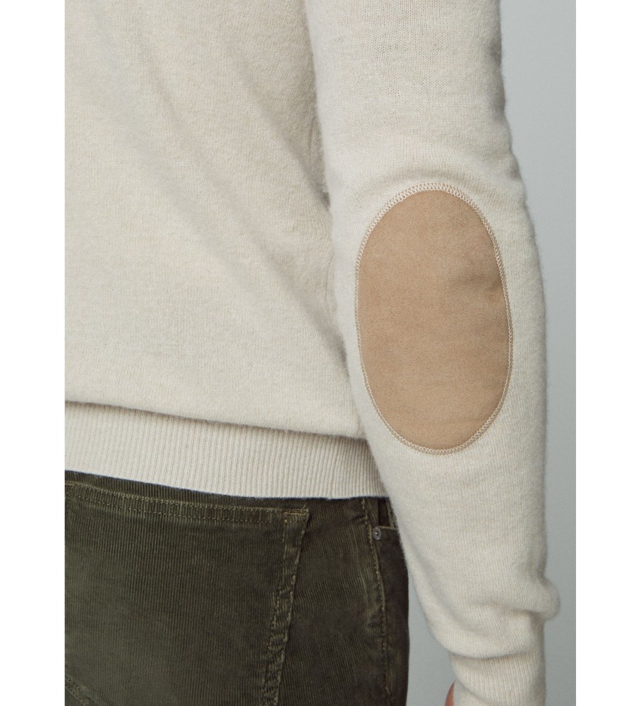 Hackett Jersey Merino Cash Mix branco