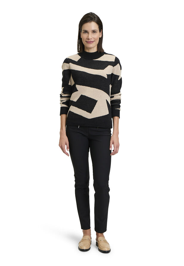 Betty Barclay Strickpullover Ku Black-beige