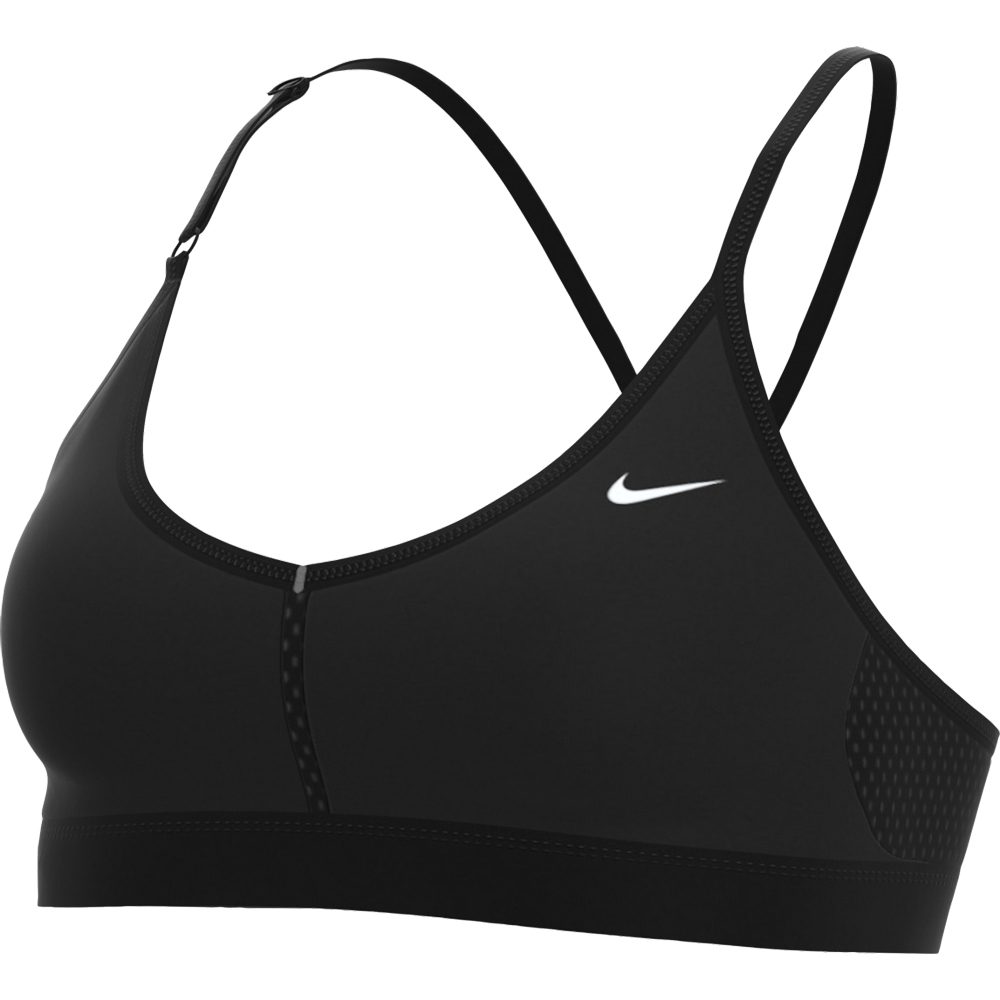 Nike Dri-Fit Indy V-Neck Sport BH Damen schwarz