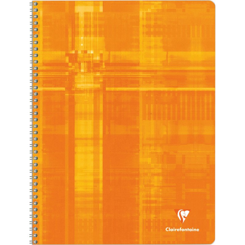 Cahier spirale Clairefontaine Metric A4+ 24 x 32 cm grands carreaux 100 pages