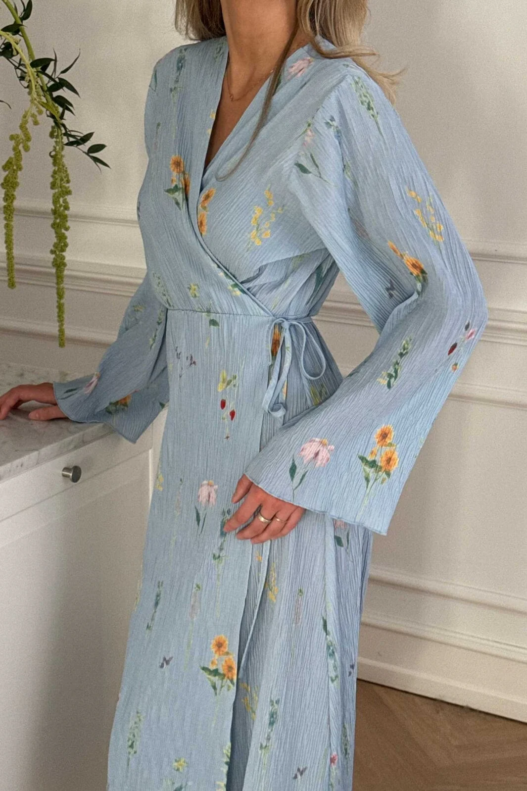BYIC Ofeliaic Long Wrap Dress A23640