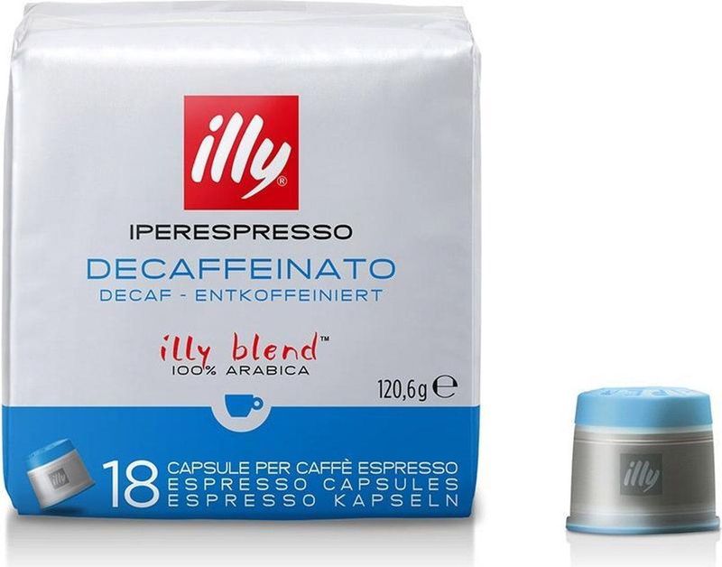 illy - Iperespresso koffie home cafeinevrij 6 x 18 capsules
