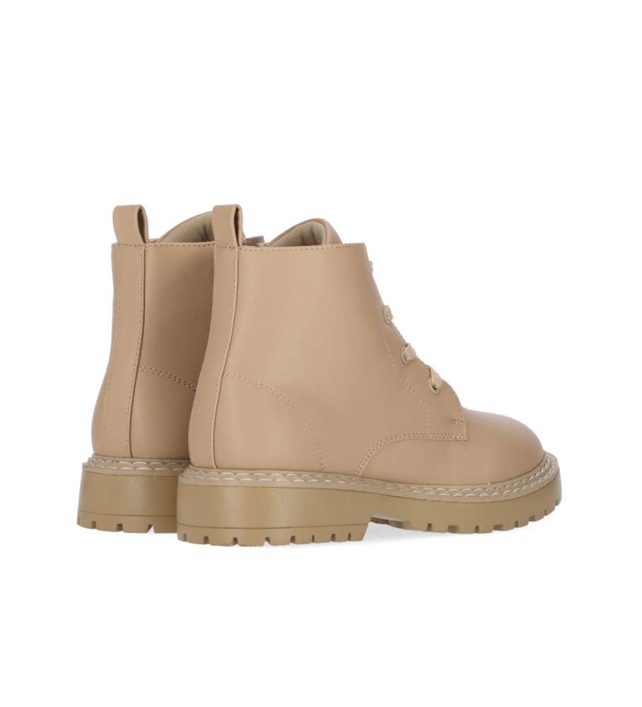 Botas de cano curto infantis Chika10 Gallina 01 bege