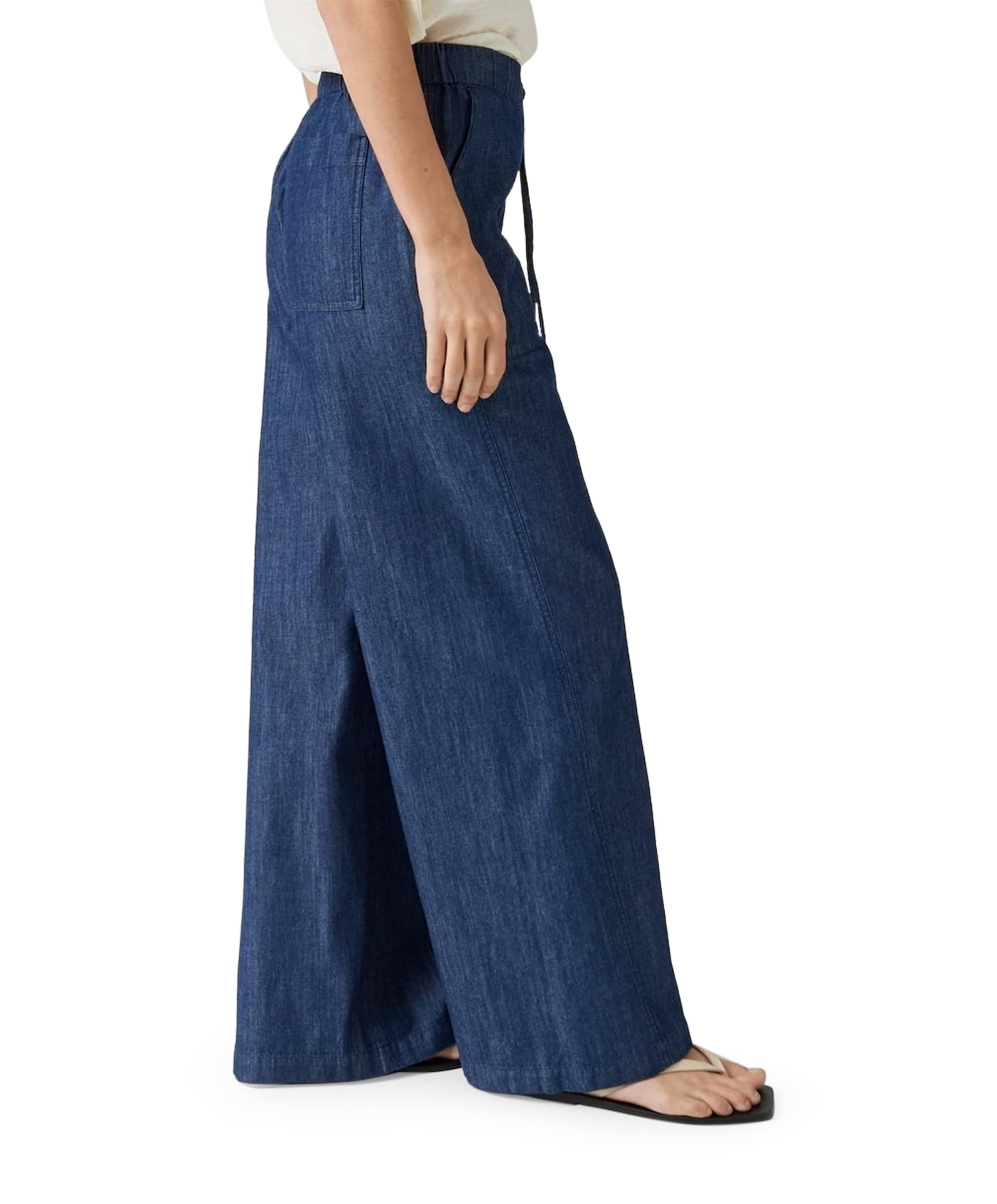 OPUS Melane line dames broek blauw