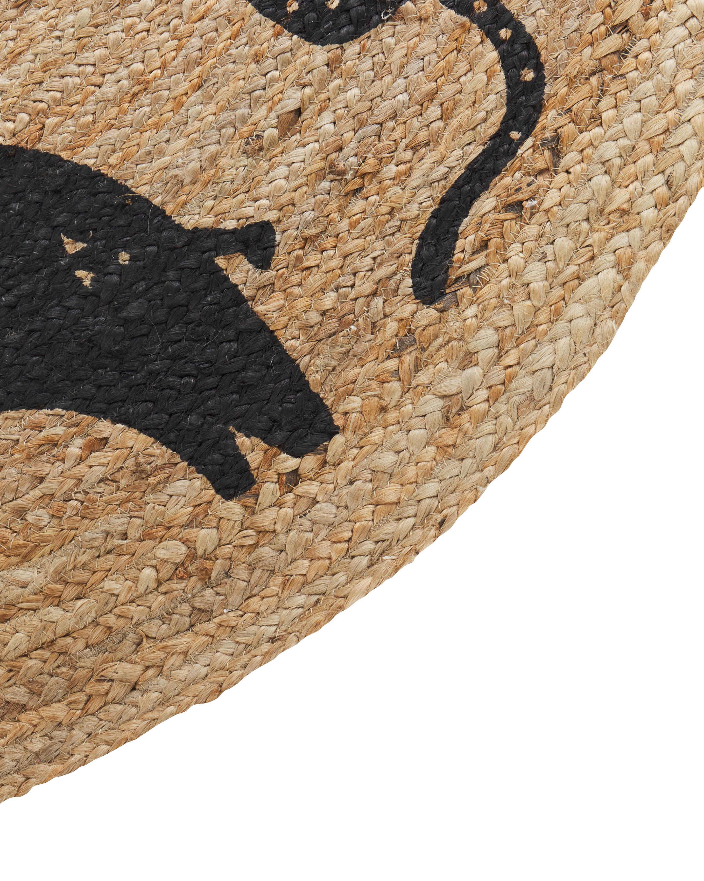 Kindervloerkleed EARTH Beige ø 120 cm Jute