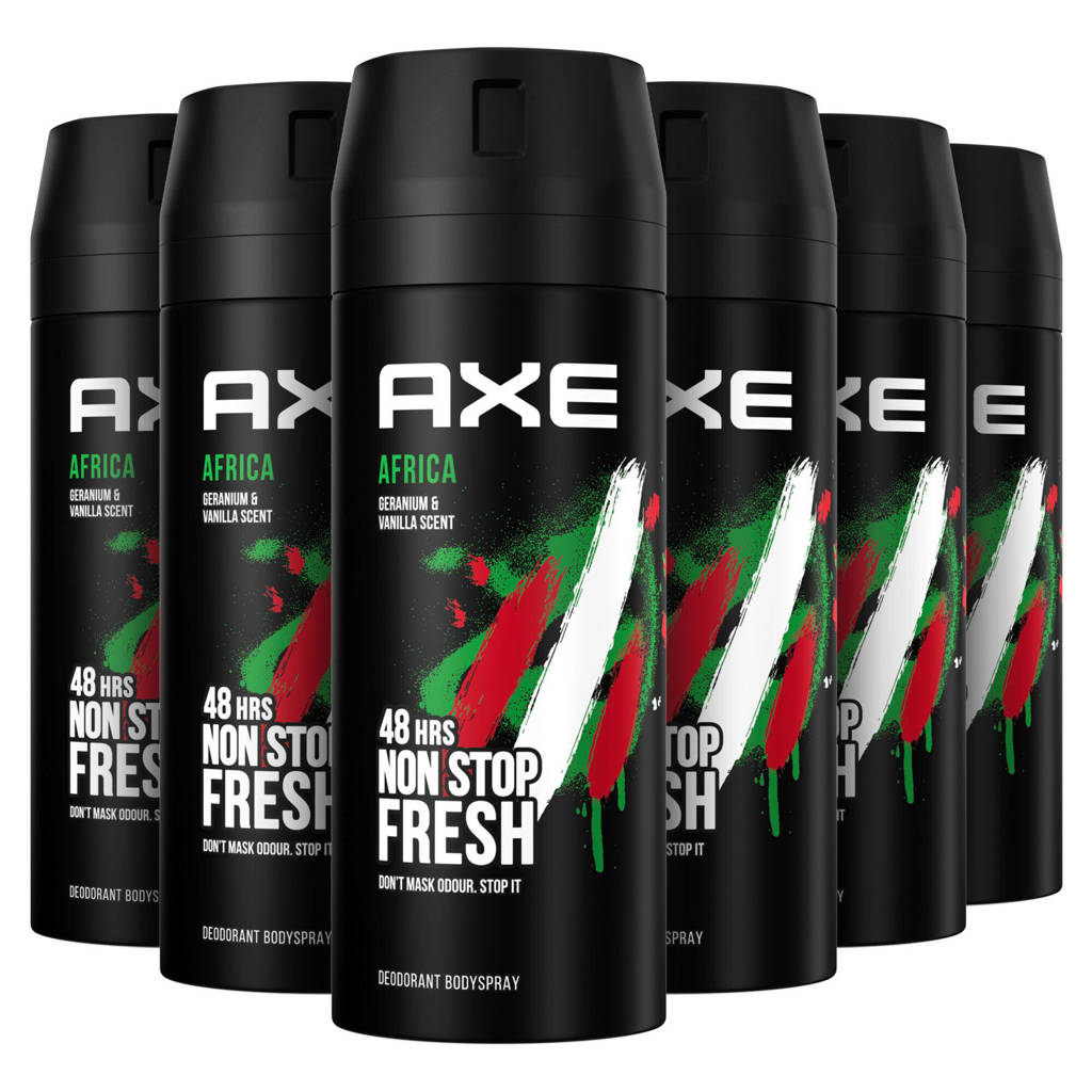 Africa deodorant bodyspray - 6 x 150 ml