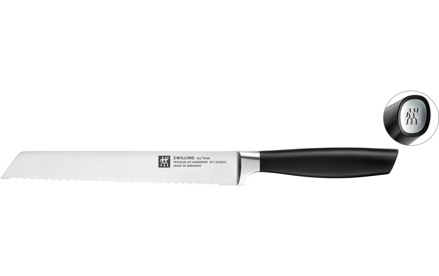 Küchenmesser All Star 20 cm, Chrome-Silber<br>Brotmesser