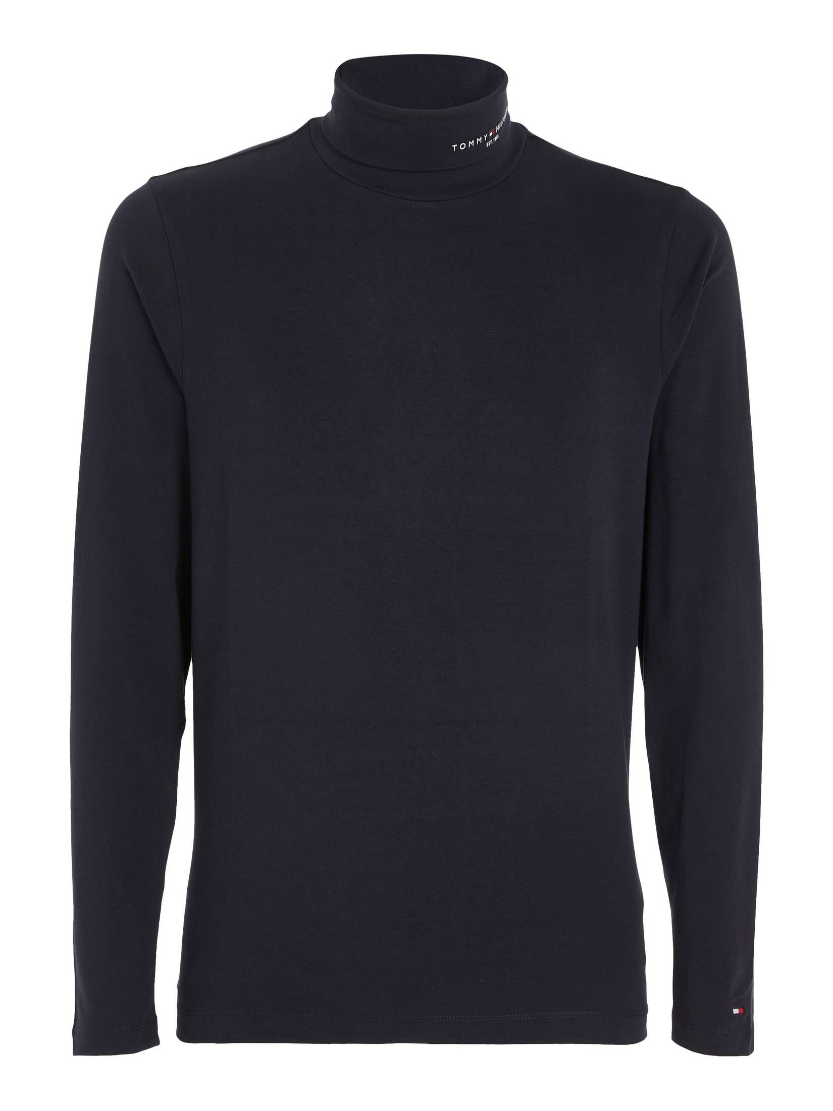 Tommy Hilfiger| Damen Rollkragenshirt TOMMY LOGO ROLL NECK LS TEE