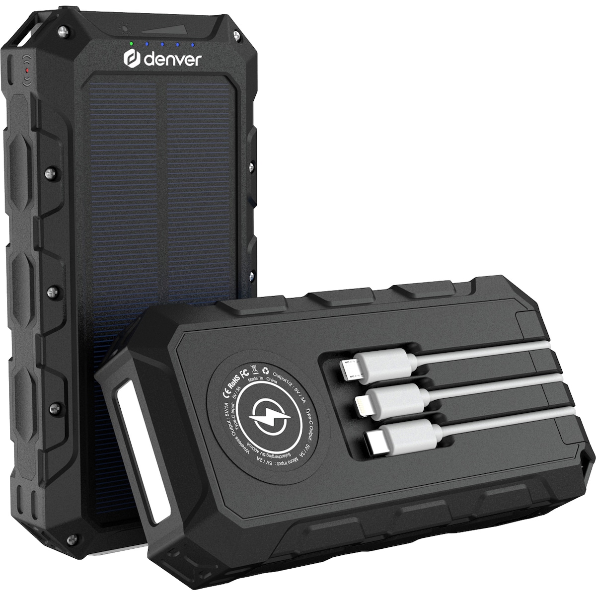 Denver 20000mAh Solar powerbank