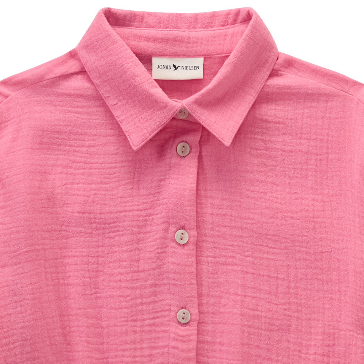 Jonas Nielsen Mädchen Musselin-Bluse aus Bio-Baumwolle hellpink
