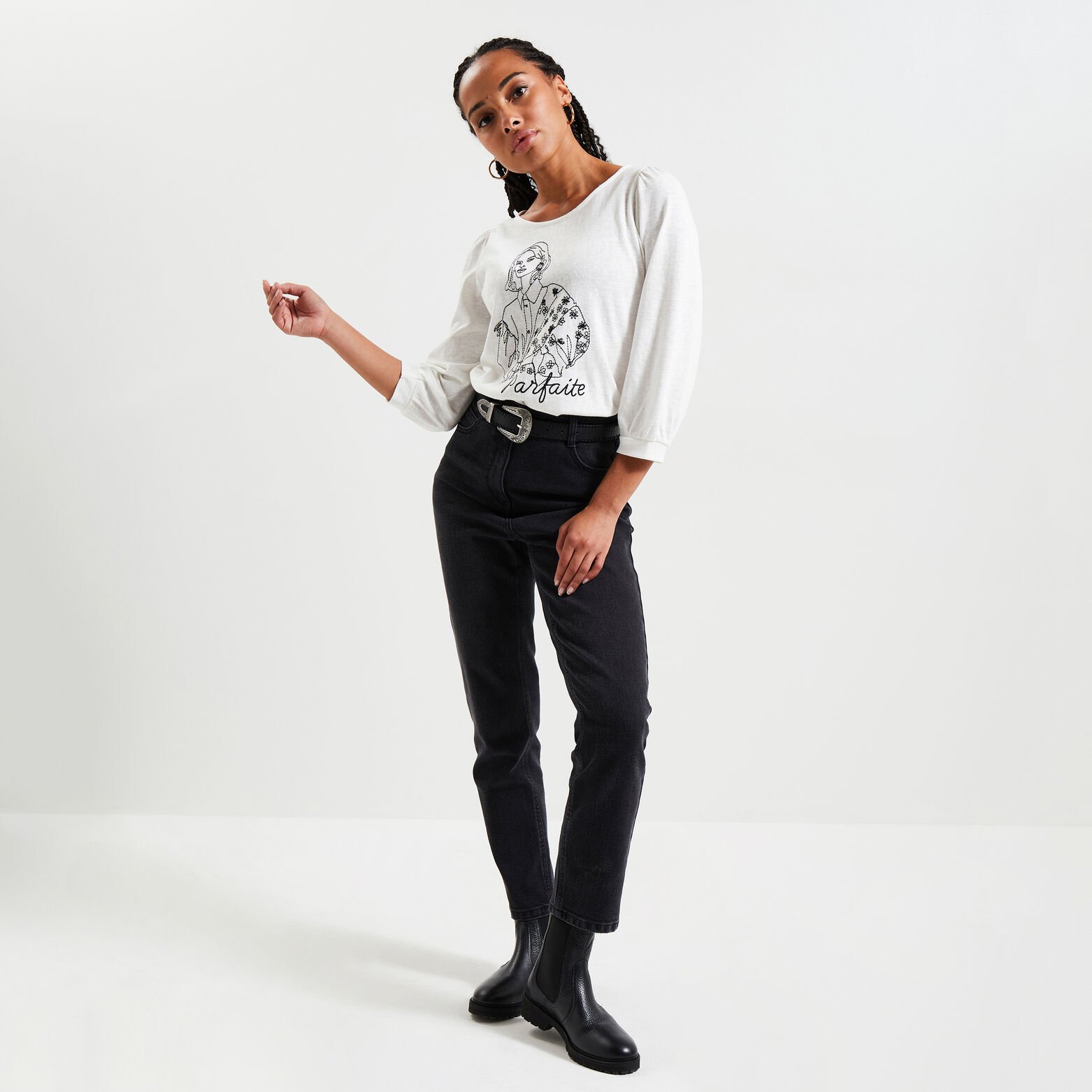 Tshirt col rond femme