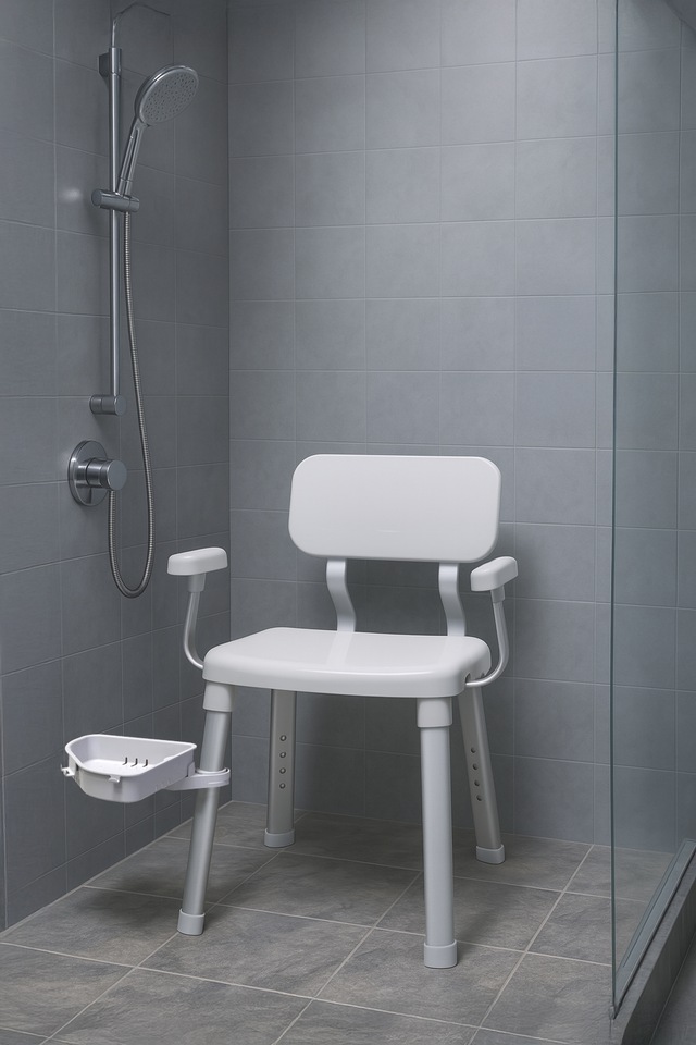 Bischof Dusch- und Badhocker »Splash Deluxe« belastbar bis 150 kg mit schwenkbarer Ablage 28x21cm