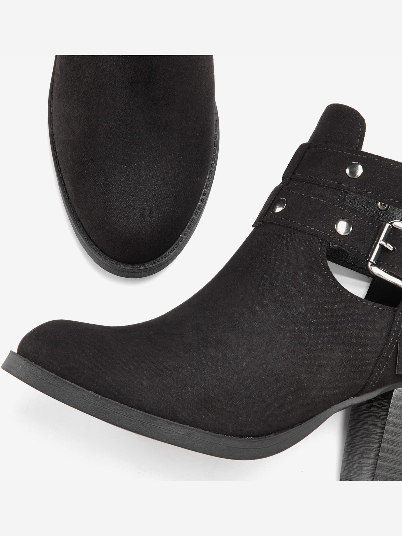 Bottines cowboy boucle décorative tendance