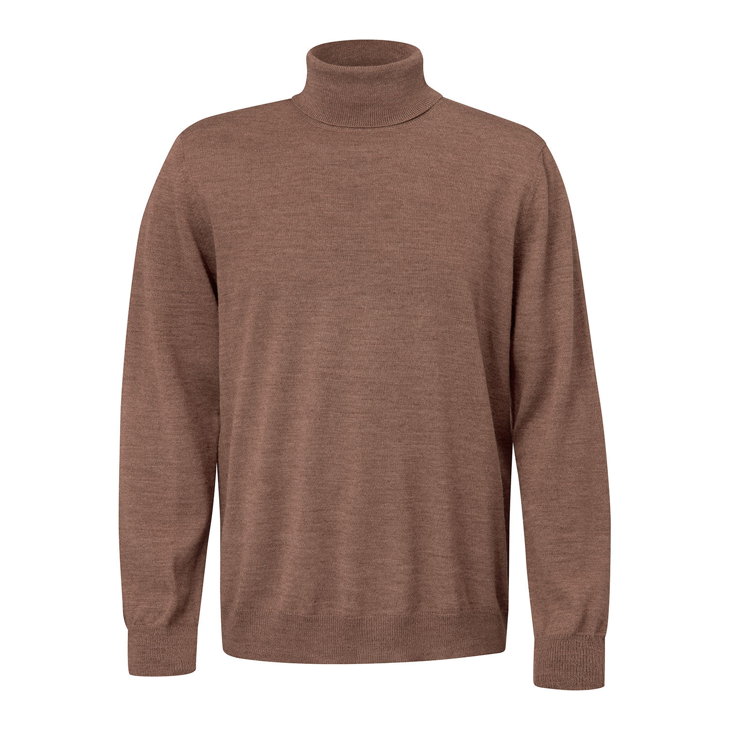 Rollkragen-Pullover mit Merinowolle