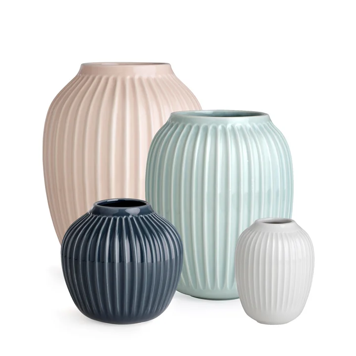 Kähler Design - Hammershøi Vase Miniatur, grün (3er-Set)