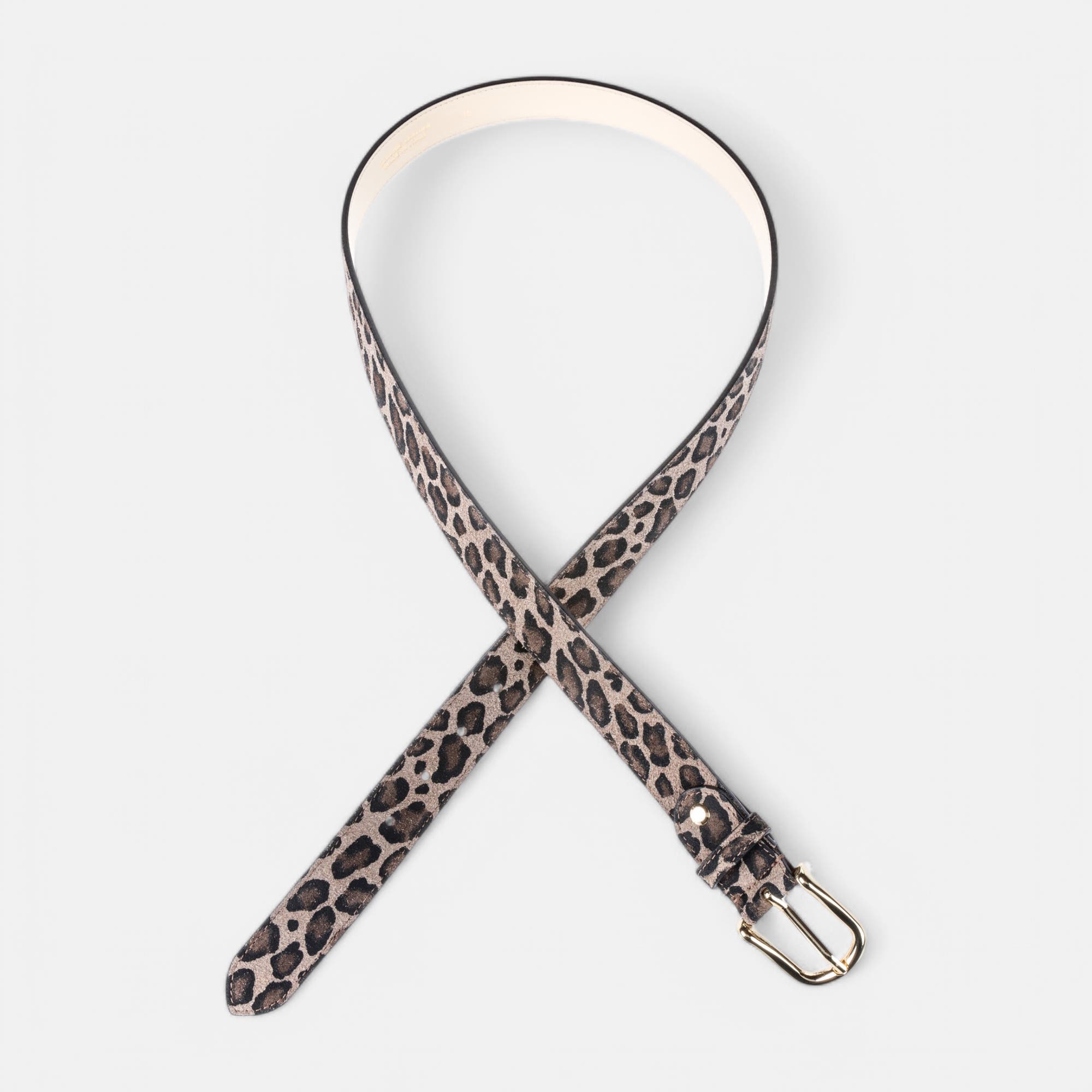 Ceinture en cuir multicolore