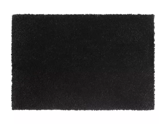 Tapis de porte 2 pcs noir 40x60 cm fibre de coco touffeté
