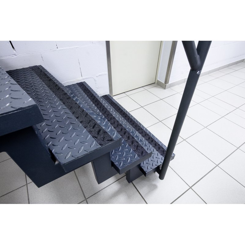 Ruban de marquage au sol antidérapant Duraline Grip+ Formfit 50 mm x 15 m, noir