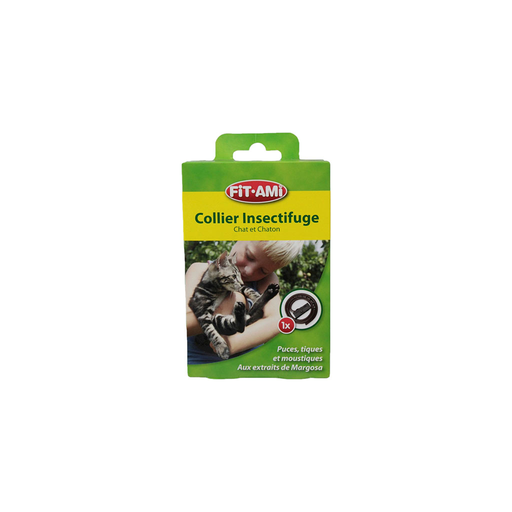 Collier insectifuge pour chat 35x0.8x0.4cm