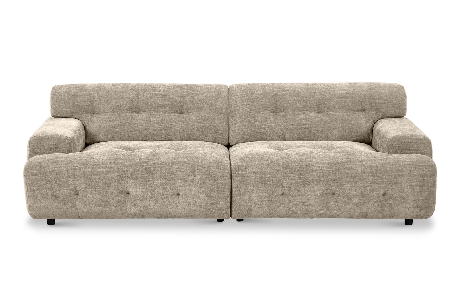 Bob 3-seter Tekstil City 05 Beige med sorte ben.