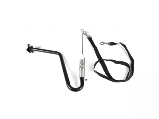 Kit d'accroche vélo avec laisse pour chien - Noir - 48 cm