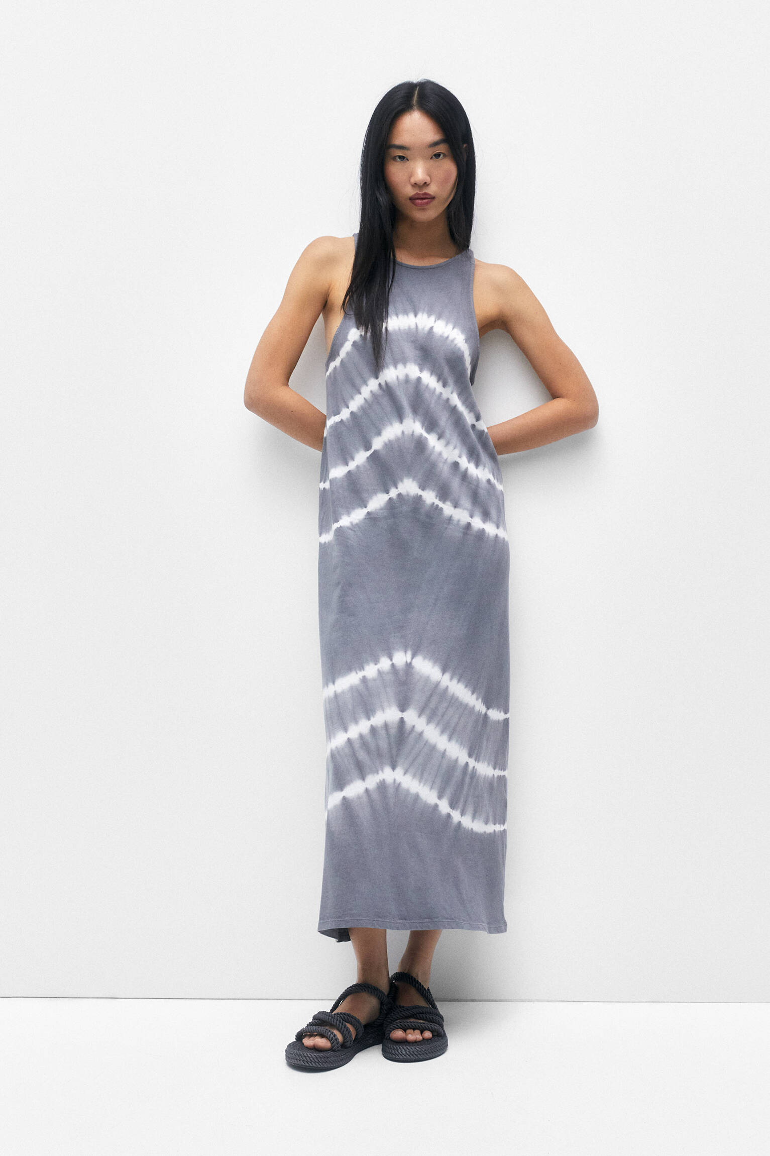 VESTIDO MIDI TIE-DYE - 0-012