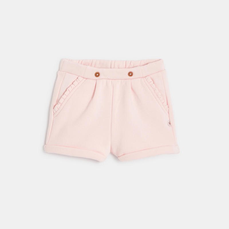 Short molletonné rose bébé fille Rose