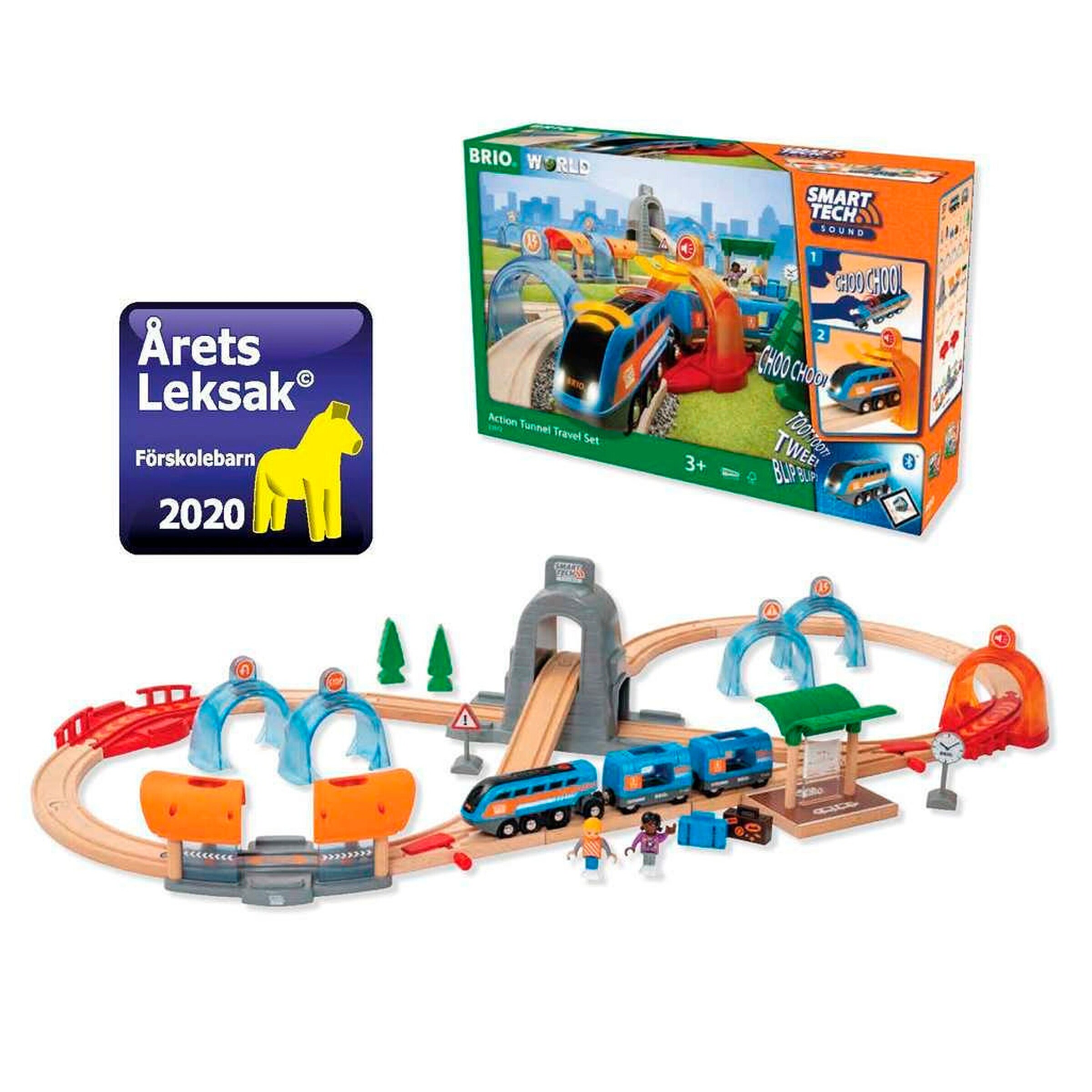 BRIO Action Tunnel Reisezug Set