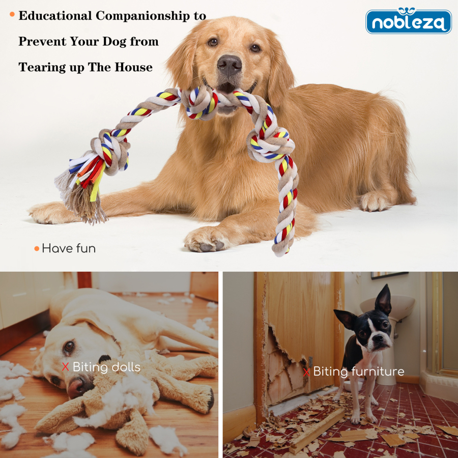 Nobleza - Corda para Brinquedo de Cachorro 100% Algodão