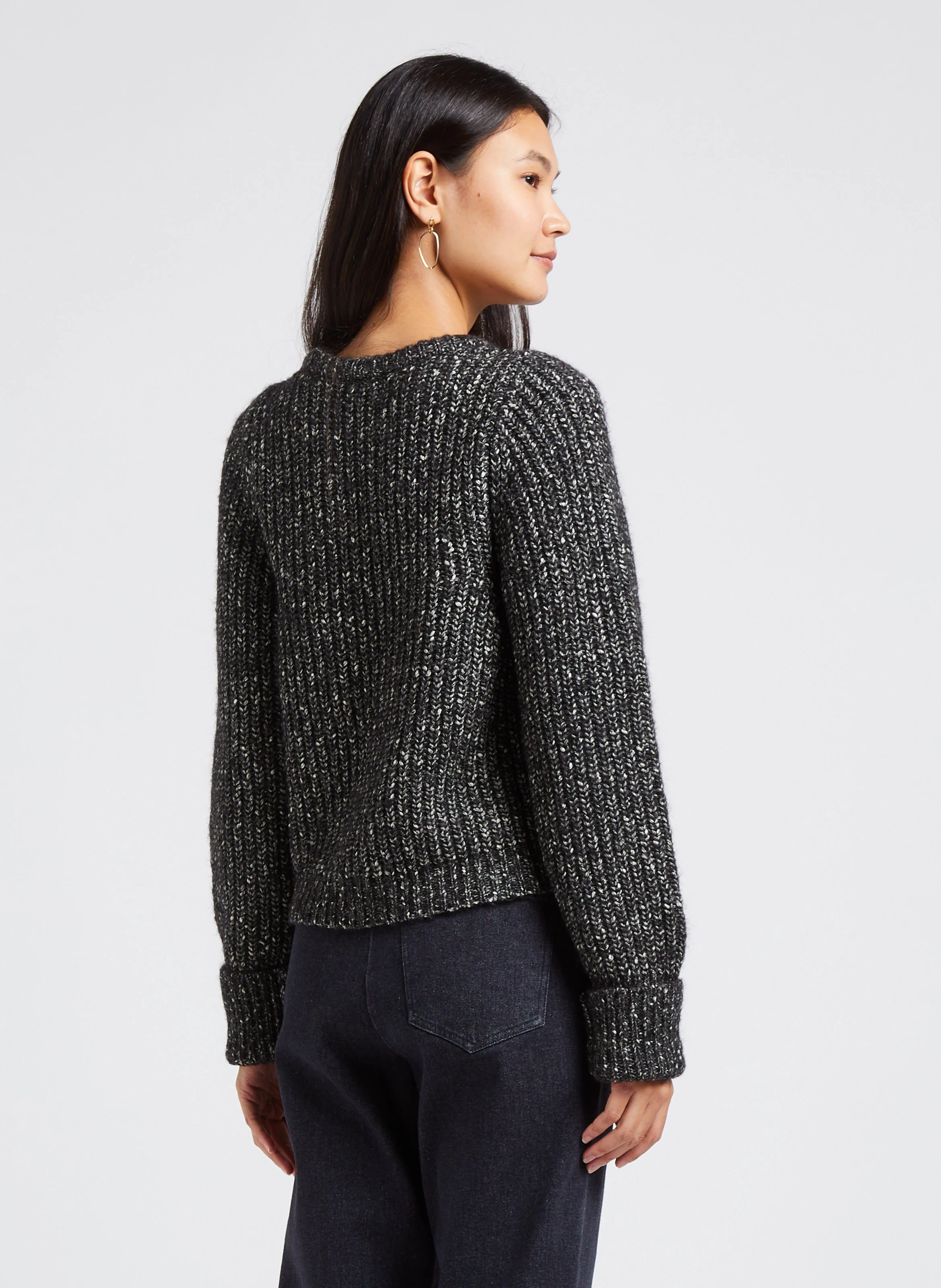 KANTA - Pull col rond en coton | Gris