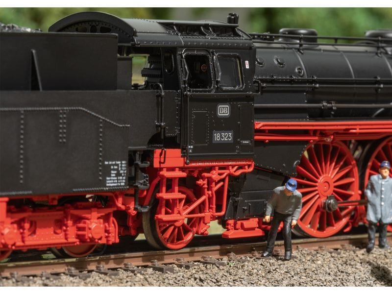 Märklin Dampflokomotive 18 323 DB EP III, H0, AC Schnellzug-Dampflokomotive 18 323 mit Kohlen-Schlepptender 2´2 T29.6 der Deutschen Bundesbahn (DB)