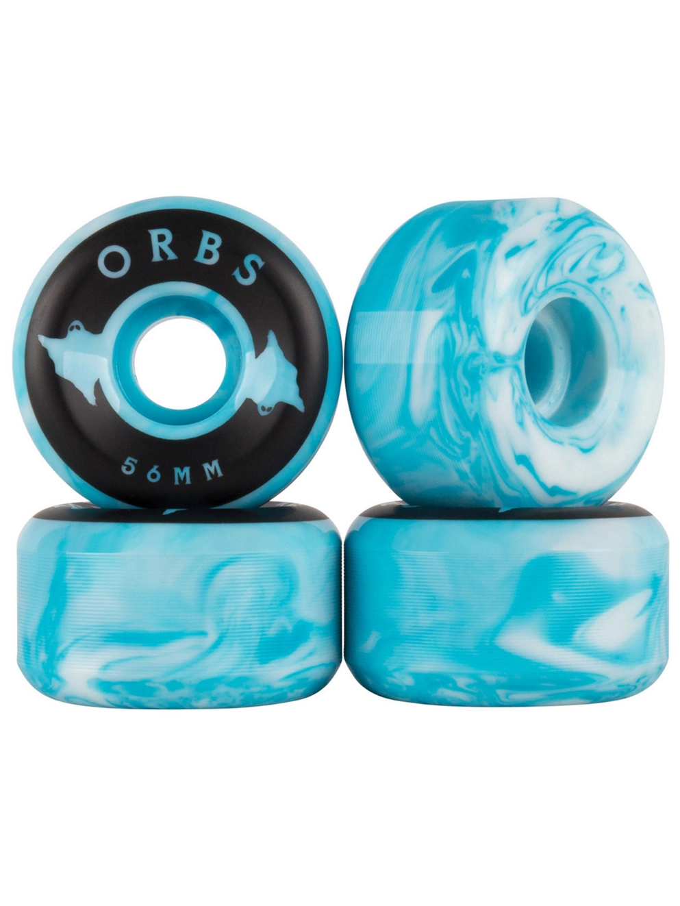 Welcome Orbs Specters Swirls 99A 56mm Wheels blue white