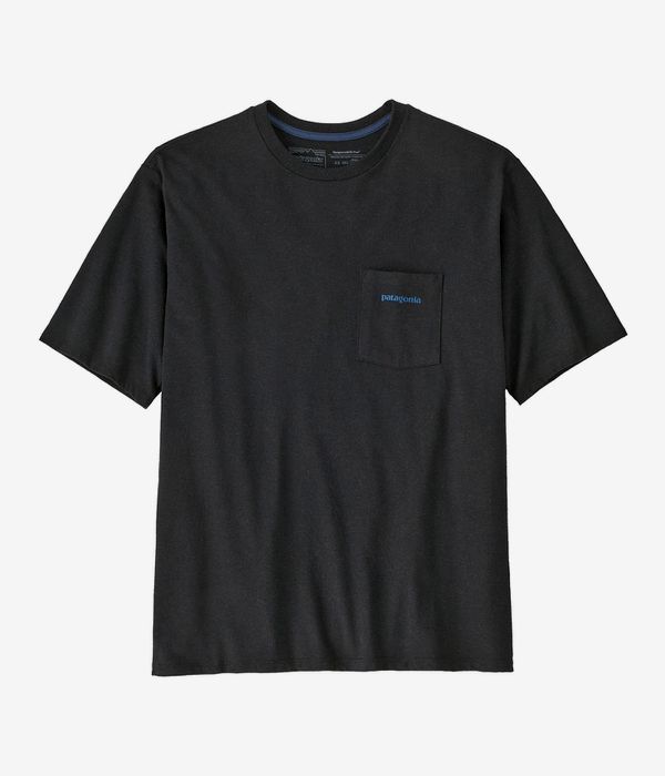 Patagonia Boardshort Logo Pocket Responsibili T-Shirt (ink black)