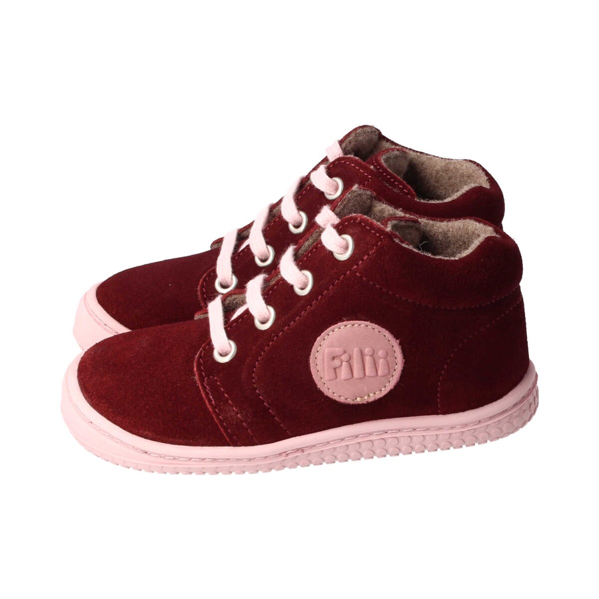 ML4011-F1 berry GECK velours fleece laces Weite/M