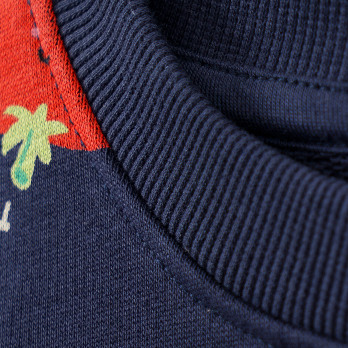 Topolino Jungen Sweatshirt mit Gemüse-Allover dunkelblau