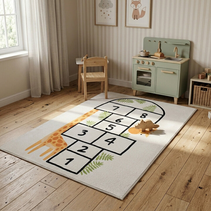 Speelkleed - Ruby Giraffe Creme | Zacht & wasbaar