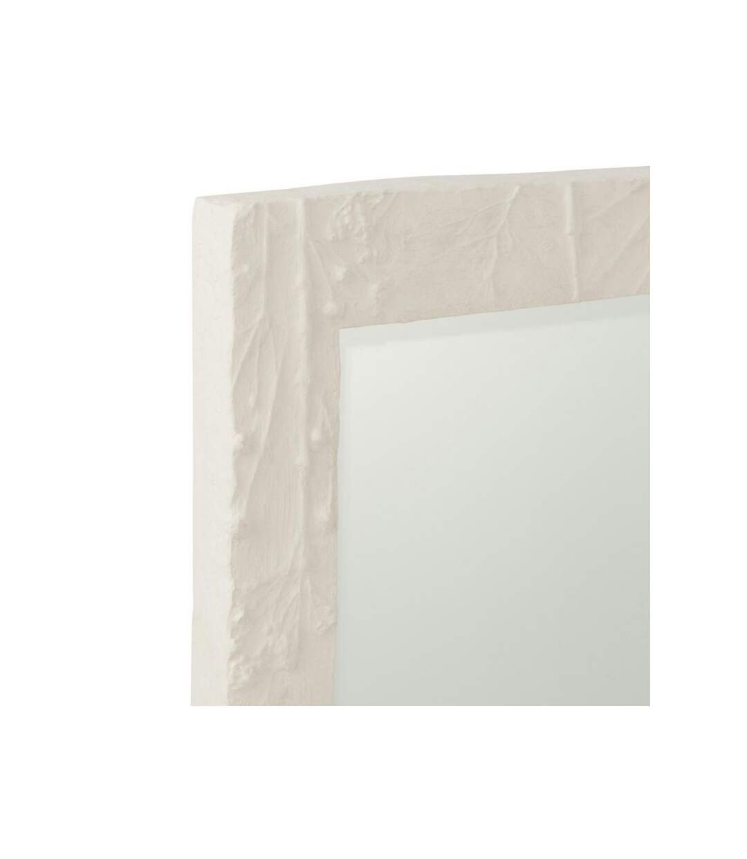 Paris Prix - Miroir Mural Design relief Fleur 61cm Blanc