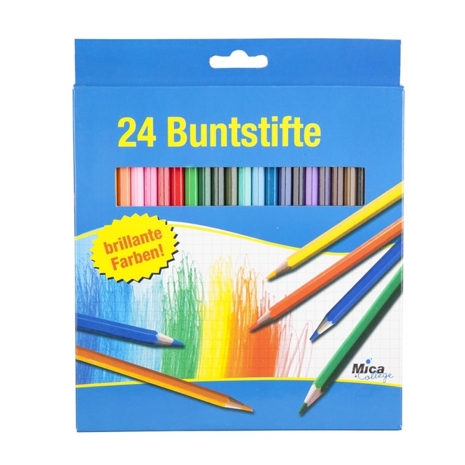 24 Holzbuntstifte von Besttoy 24 Stifte