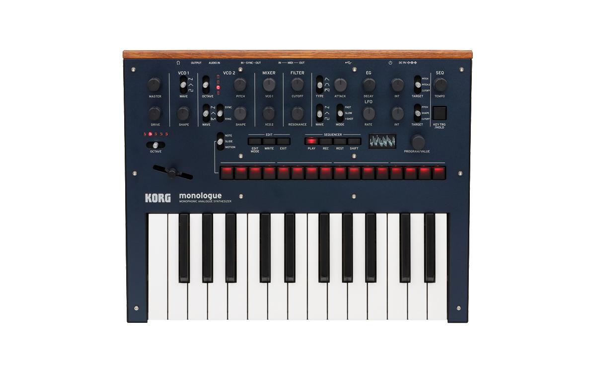 Synthesizer monologue Dunkelblau<br>Monophoner Analogsynthesizer
