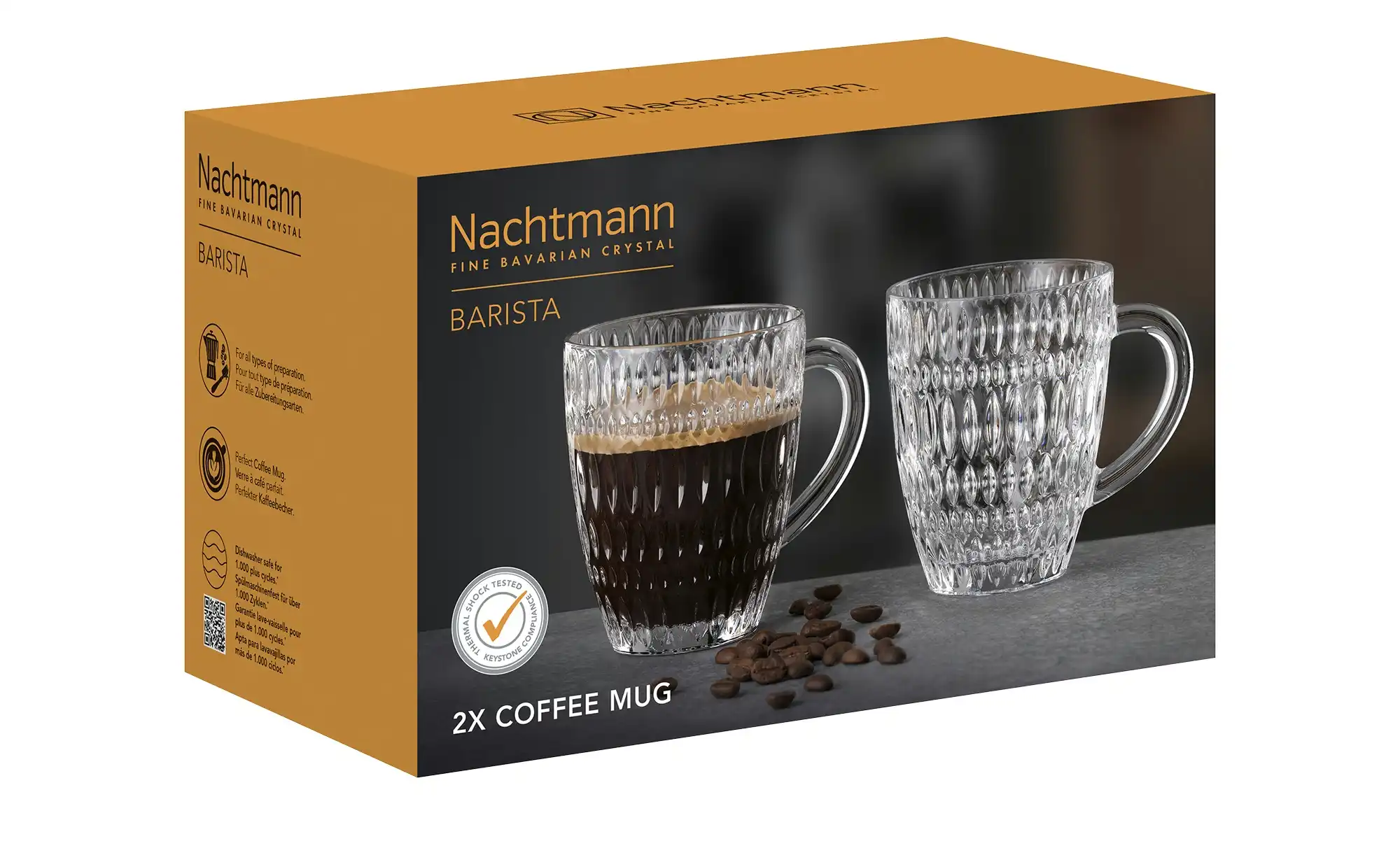 Nachtmann Kaffeebecher 2er Set Ethno Barista