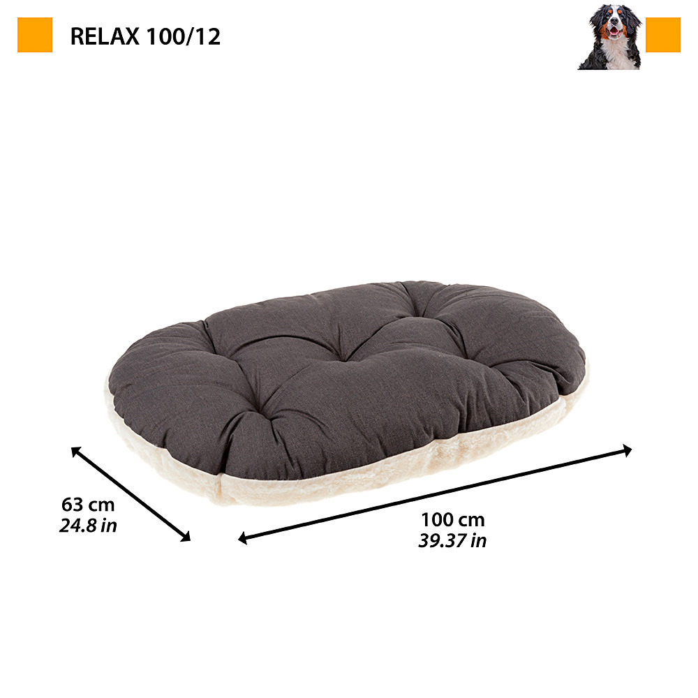 Ferplast coussin chien relax 100/12, lit pour chiens, animaux domestiques, coussin chien grande taille, matelas, coussin rembourré