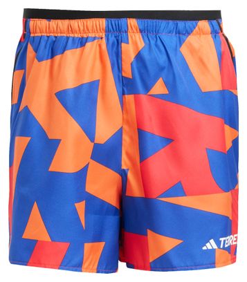 Short adidas Terrex Multi Light 5in Bleu/Orange Homme