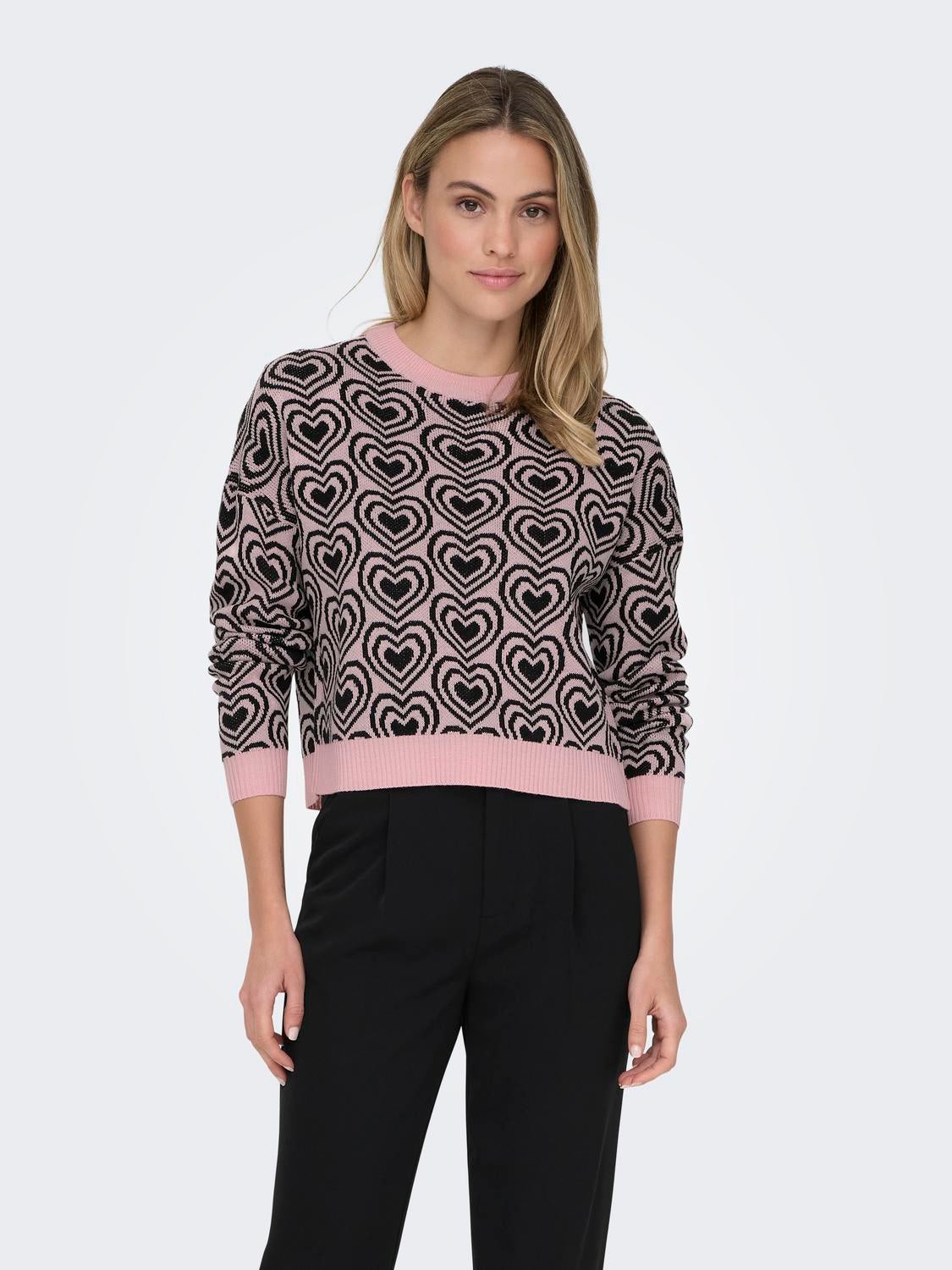 ONLBETTY Strickpullover Silver Pink