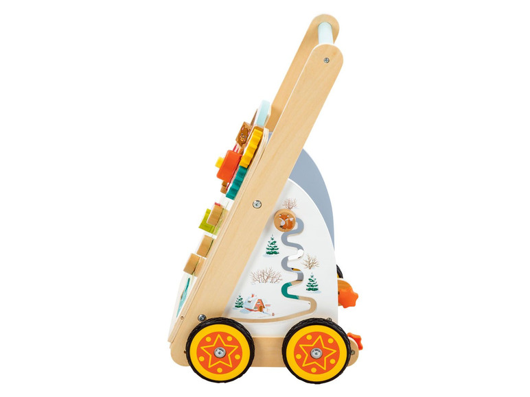 Houten loopwagen