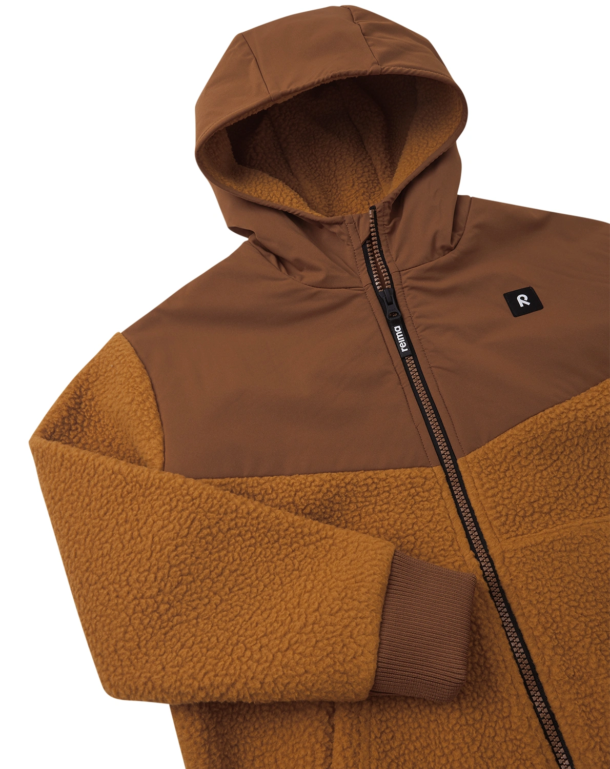Kapuzen-Fleecejacke SAMOTA in cinnamon brown